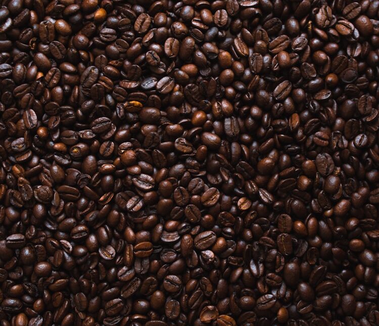 brown coffee beans lot