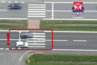 Dron policyjny w akcji – 24 poważne wykroczenia w kilka godzin