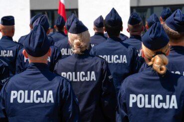 Ślubowanie nowo przyjętych policjantów . Kraków