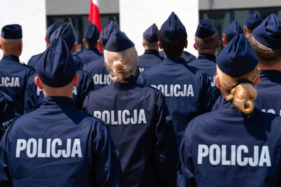 Ślubowanie nowo przyjętych policjantów . Kraków