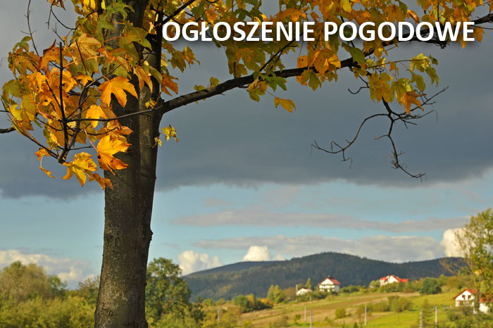 Gmina Mucharz – Ogłoszenie pogodowe. Mucharz