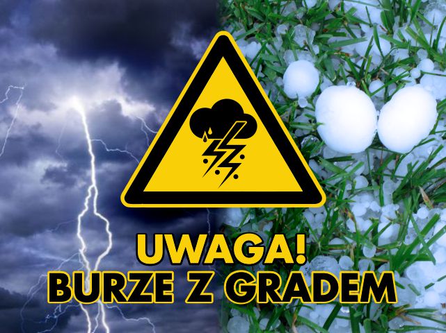 OSTRZEŻENIE METEOROLOGICZNE –  BURZE – stopień 1 / HYDROLOGICZNE – gwałtowne wzrosty stanów wody. Wadowice