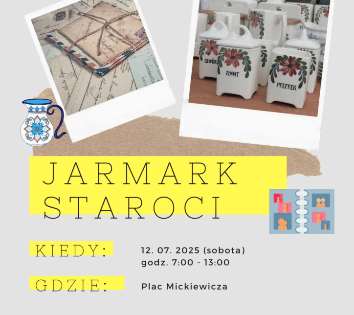 Lipcowy jarmark staroci w Andrychowie. Andrychów