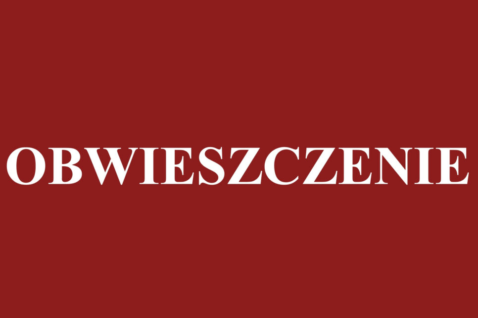 Obwieszczenie Starosty Brzeskiego. Gmina Brzesko
