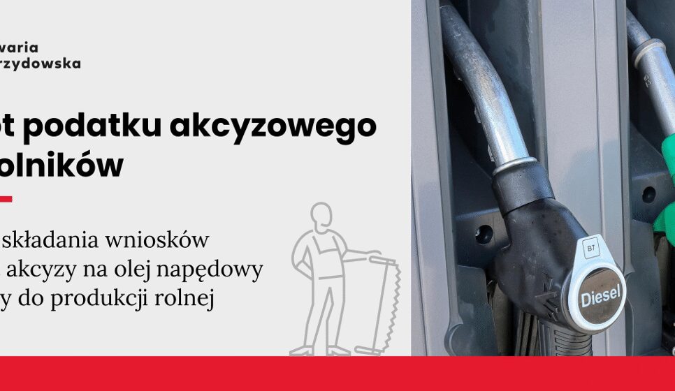 II termin składania wniosków o zwrot podatku akcyzowego dla producentów rolnych. Kalwaria Zebrzydowska