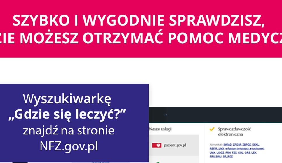 Nie wiesz, gdzie się leczyć? Skorzystaj z wygodnej wyszukiwarki NFZ!. Gorlice