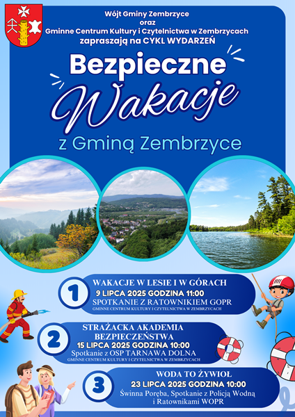 Bezpieczne Wakacje z Gminą Zembrzyce. Zembrzyce