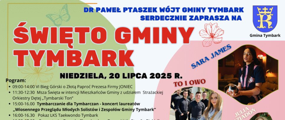 ŚWIĘTO GMINY TYMBARK – KOŃCOWE ODLICZANIE !. Tymbark