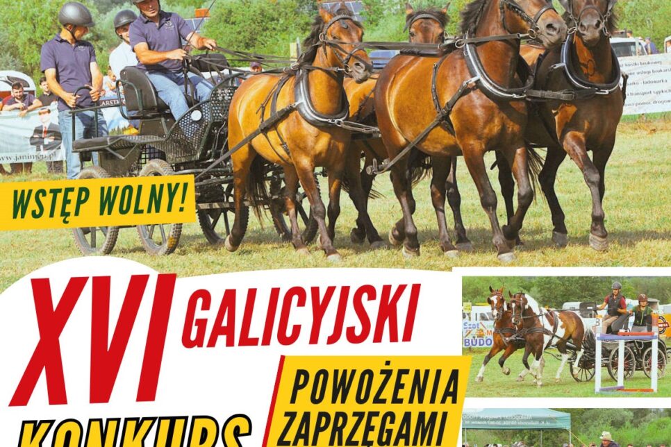 Zapraszamy na XVI Galicyjski Konkurs Powożenia Zaprzęgami Konnymi w Ujanowicach. Powiat limanowski