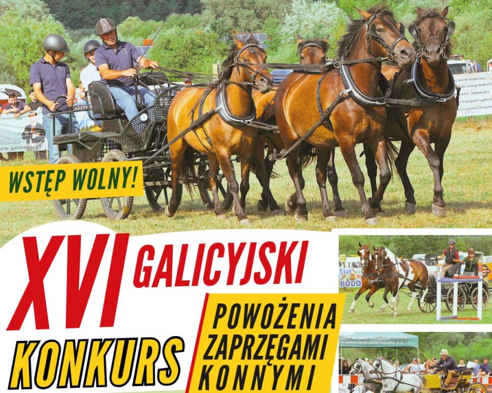 Zapraszamy na XVI Galicyjski Konkurs Powożenia Zaprzęgami Konnymi w Ujanowicach. Powiat limanowski