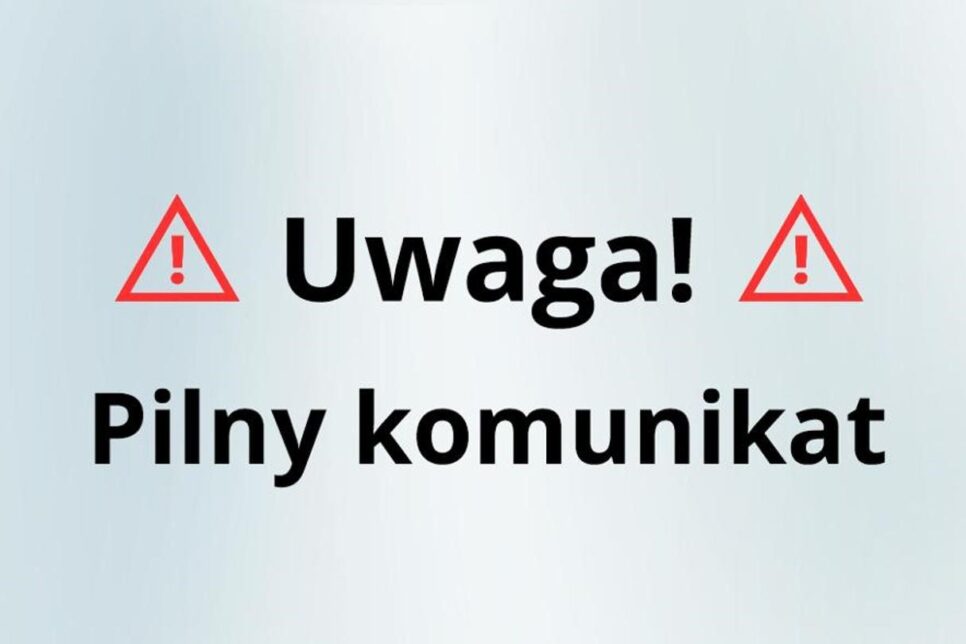 KOMUNIKAT z dnia 16 lipca 2025r.. Gmina Trzciana