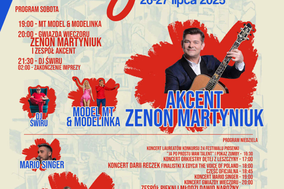 Zapraszamy na Święto Gminy Trzciana 26-27 lipca 2025. Gmina Trzciana