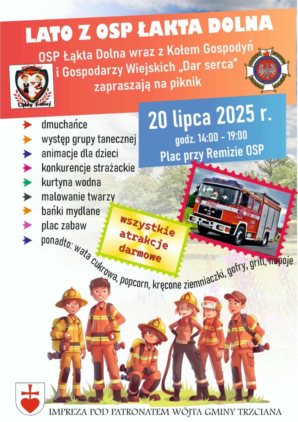 LATO Z OSP ŁĄKTA DOLNA. Gmina Trzciana