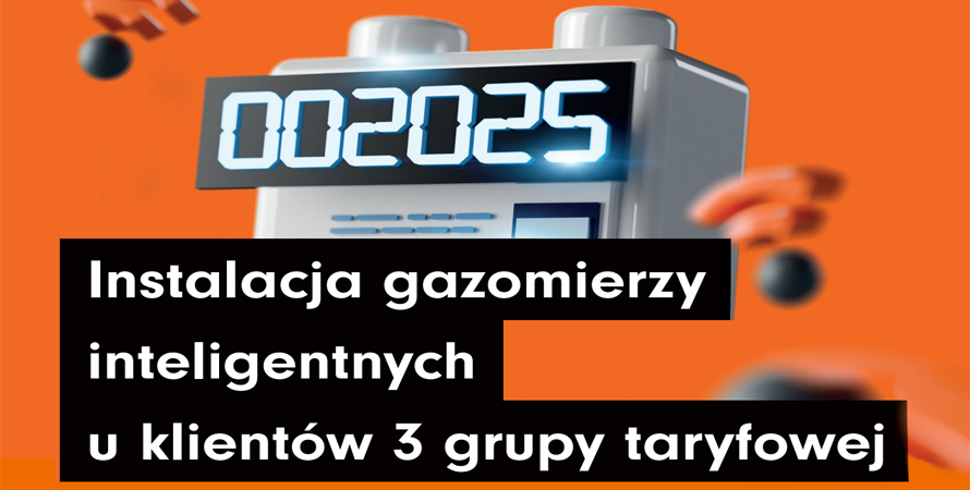 Instalacja gazomierzy inteligentnych u klientów 3 grupy taryfowej. Tomice
