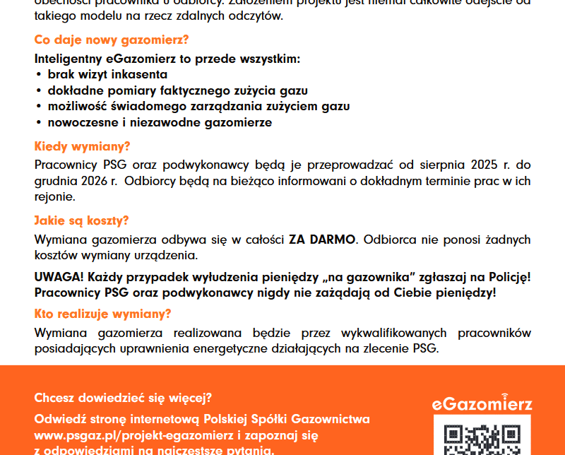 Informacja o Egazomierzach. Gmina Laskowa