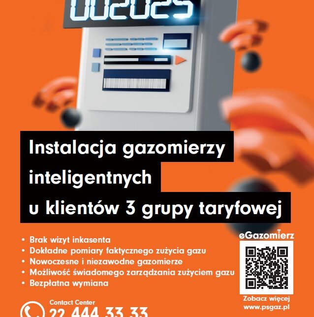Instalacja gazomierzy inteligentnych u klientów 3 grupy taryfowej. Gmina Szczurowa