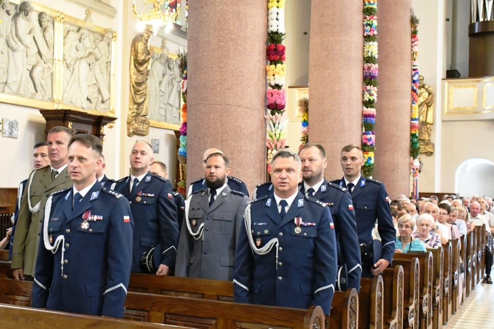 Uroczysta Msza Święta z okazji Święta Policji w Limanowej. Limanowa