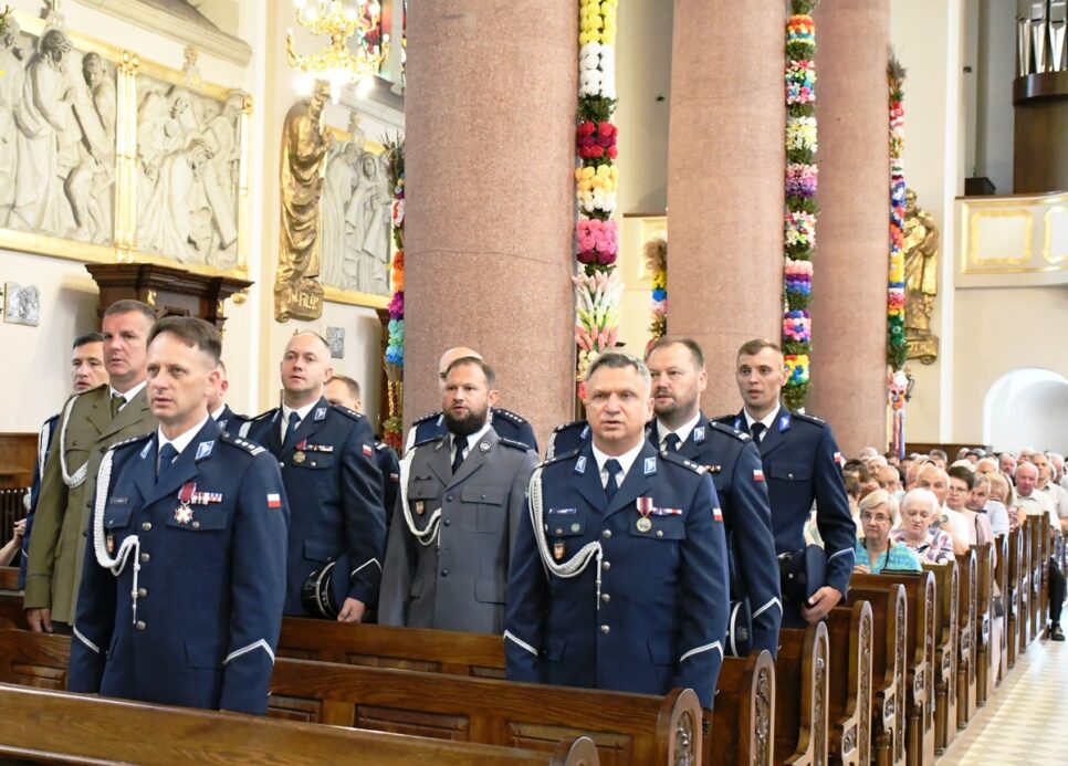 Uroczysta Msza Święta z okazji Święta Policji w Limanowej. Limanowa