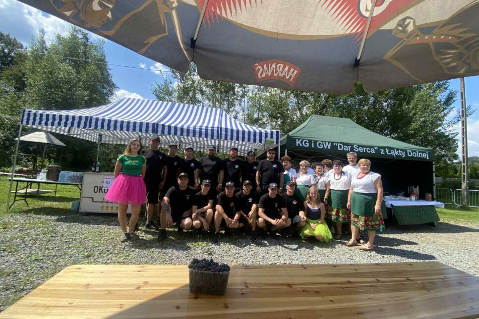 Piknik strażacki w Łąkcie Dolnej. Gmina Trzciana