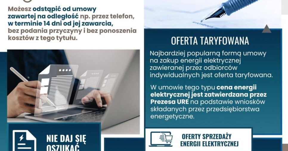 Rachunki pod kontrolą konsumenta – kampania informacyjna Urzędu Regulacji Energetyki. Gorlice