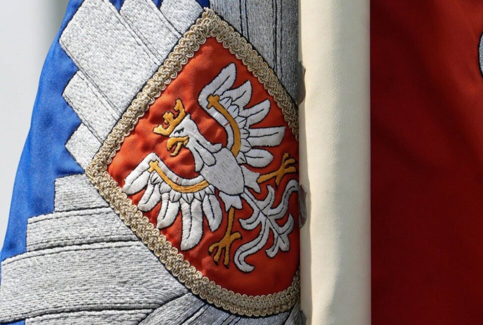 Życzenia Kierownictwa Komendy Wojewódzkiej Policji w Krakowie z okazji Święta Policji. Dąbrowa Tarnowska