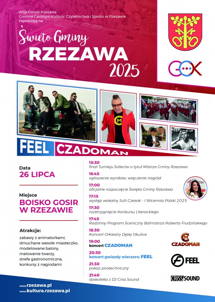 Już jutro Święto Gminy Rzezawa!. Gmina Rzezawa