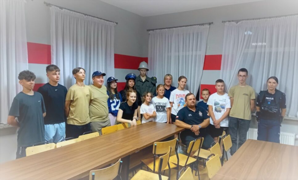 Spotkanie z młodzieżą z MDP OSP w Spytkowicach w ramach wydarzenia „Nocka w Straży 2025”. Wadowice