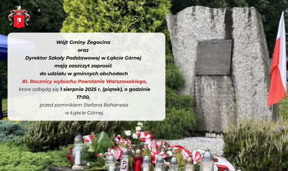 Obchody 81. rocznicy Powstania Warszawskiego. Gmina Żegocina