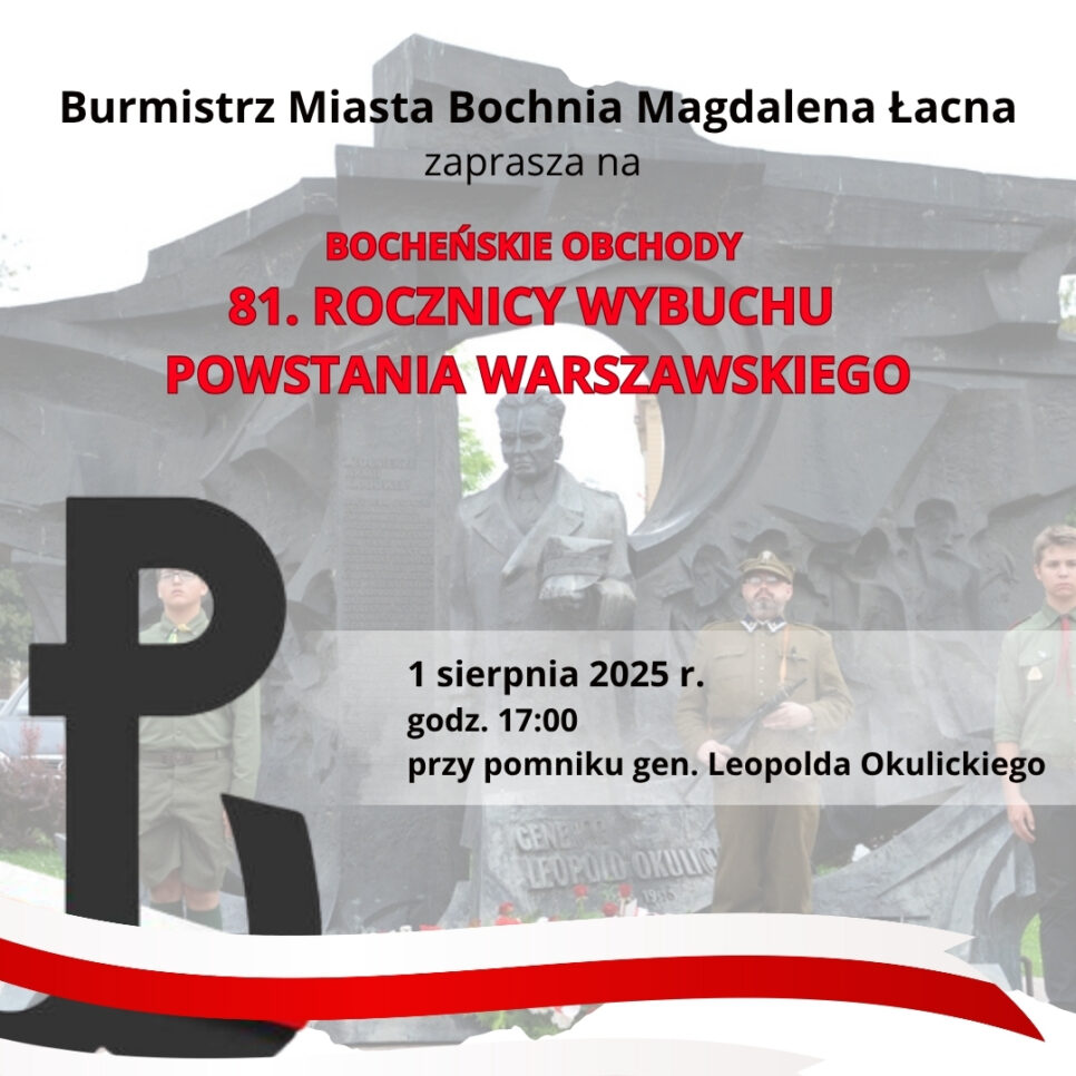 81. rocznica wybuchu Powstania Warszawskiego. Bochnia