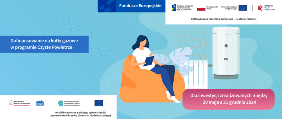 Dofinansowanie na kotły gazowe zamontowane w 2024 roku. Gmina Pcim