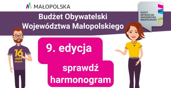 9. edycja Budżetu Obywatelskiego Województwa Małopolskiego rusza już jesienią. Powiat Brzeski