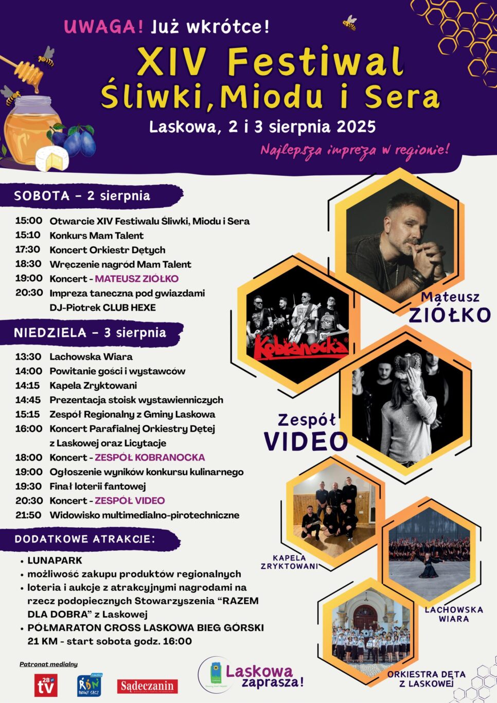 Wakacyjny weekend pełen wydarzeń w Powiecie Limanowskim (1-3 sierpnia). Powiat limanowski