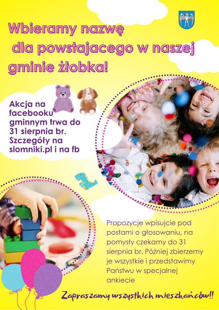 Żłobek w Słomnikach – mieszkańcy nadają nazwę!. Gmina Słomniki