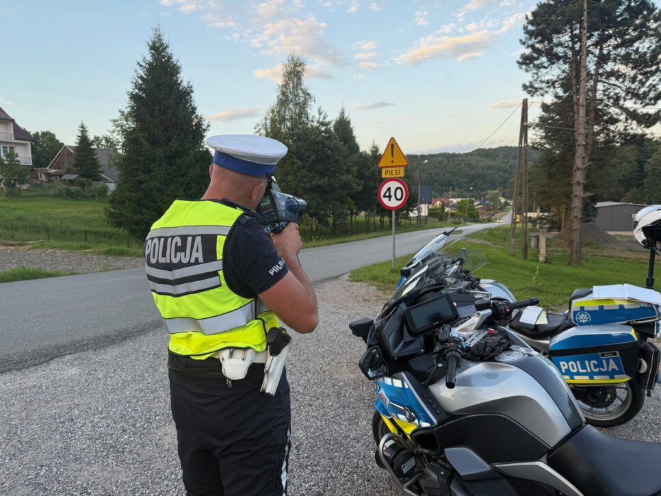Wzmożone działania policji na drogach powiatu myślenickiego. Myślenice