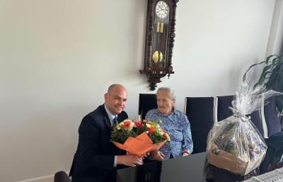 Wójt z wizytą u 101-letnich mieszkanek Ryczowa. Spytkowice