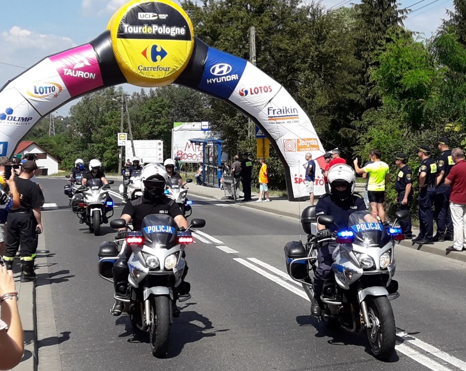 Utrudnienia w ruchu w związku z 82. Tour de Pologne 10 sierpnia 2025 roku. Wieliczka