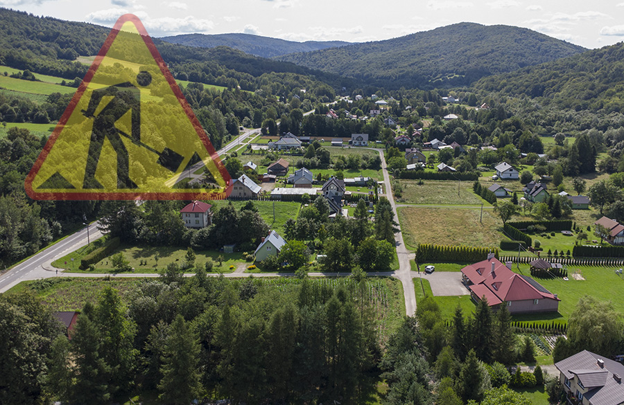 Utrudnienia w ruchu – Ropica Górna. Gmina Sekowa