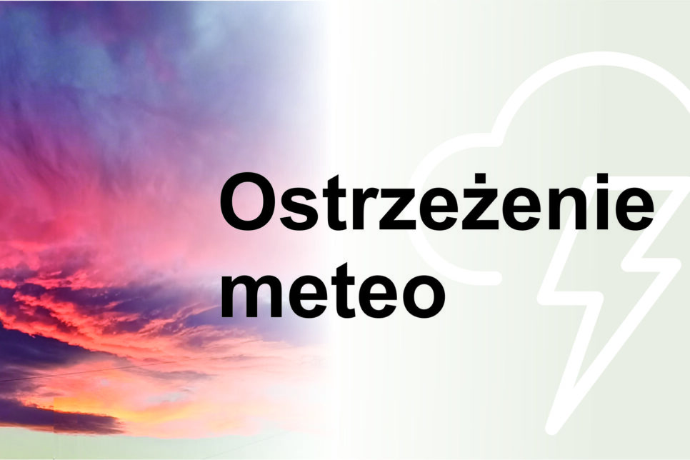 Ostrzeżenie meteorologiczne . Gmina Siepraw