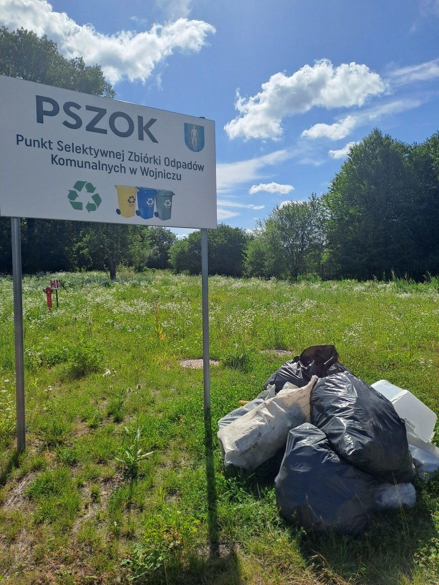 Ustalony i ukarany sprawca porzucenia odpadów przed PSZOK w Wojniczu. Tarnów