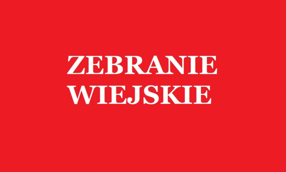 Terminy zebrań wiejskich dotyczących podziału  środków z Funduszu Sołeckiego. Gmina Sekowa