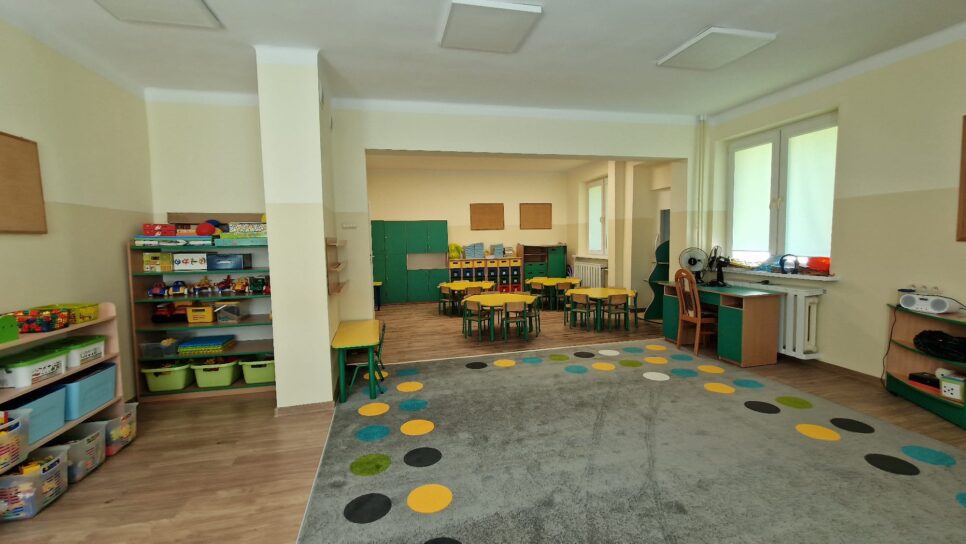 Modernizacja pomieszczeń w Przedszkolu nr 2 w Dąbrowie Tarnowskiej. Gmina Dąbrowa Tarnowska