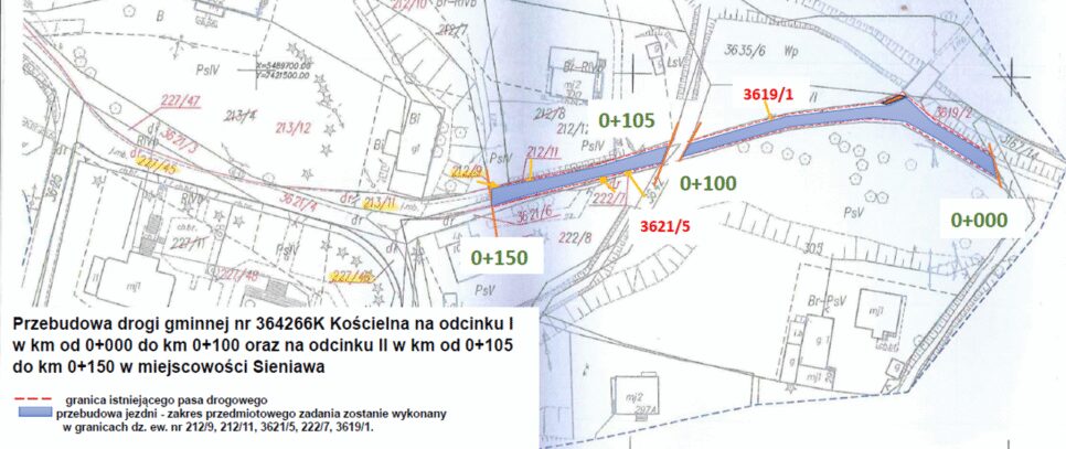 Utrudnienia w Sieniawie „Droga gminna nr 364266K Kościelna”. Raba Wyżna