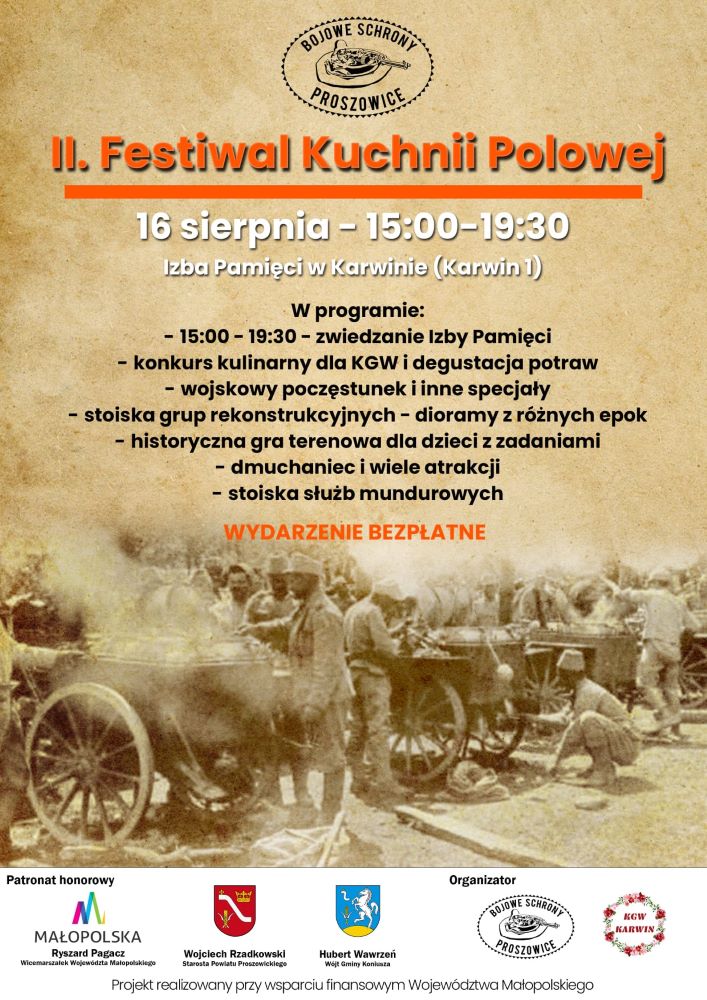 Tradycyjna grochówka zagości na Festiwalu Kuchni Polowej w Karwinie. Małopolska