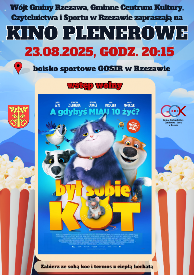 Kino Plenerowe w Rzezawie. Gmina Rzezawa