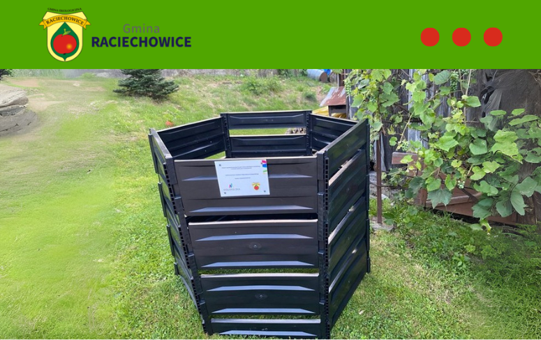 Kompostowniki dla mieszkańców Gminy Raciechowice – nabór tylko do piątku. Gmina Raciechowice