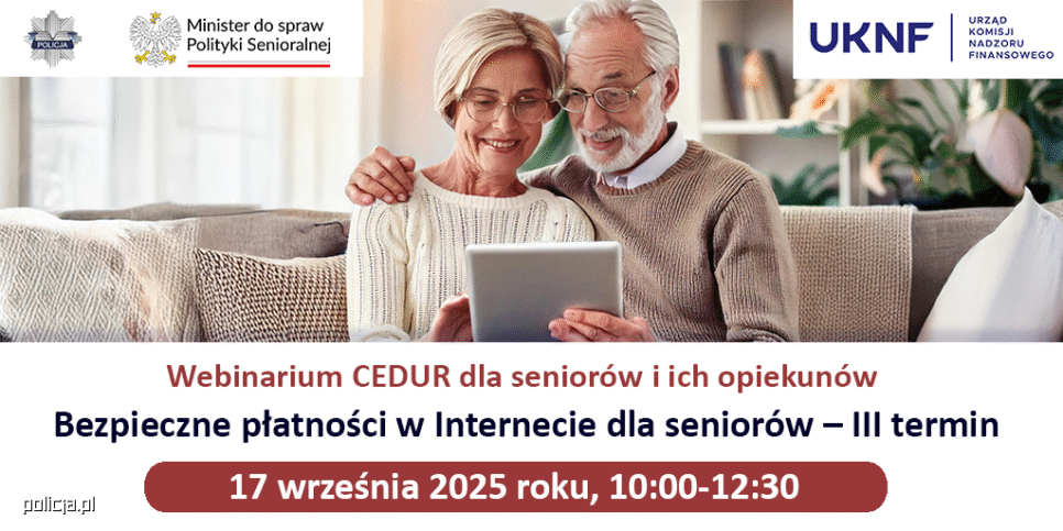 Webinarium dla seniorów. Gmina Miechów