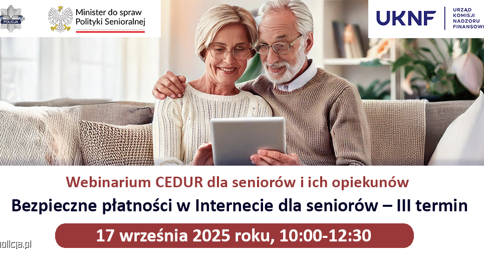 Webinarium dla seniorów. Gmina Miechów