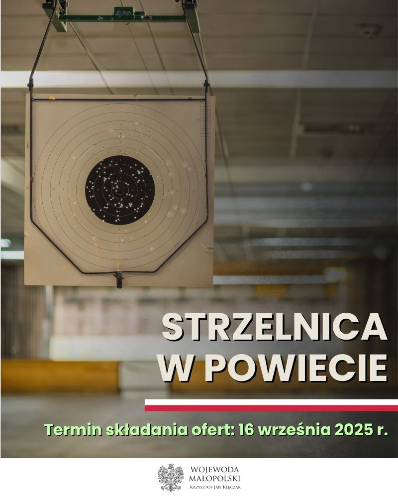 Kolejna edycja konkursów „Strzelnica w powiecie 2025”. Małopolska