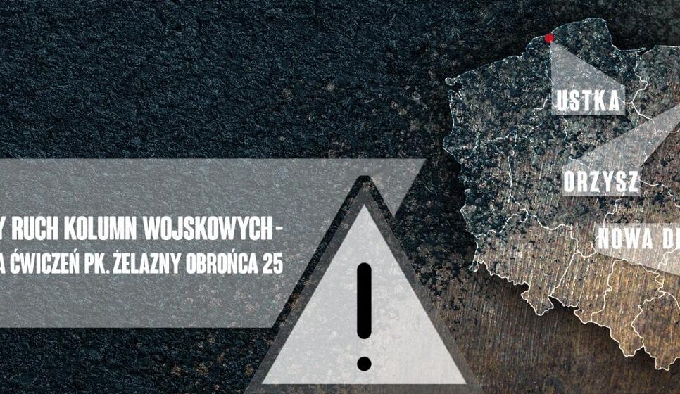 Wzmożony ruch wojskowych kolumn – apel do kierowców.. Raba Wyżna