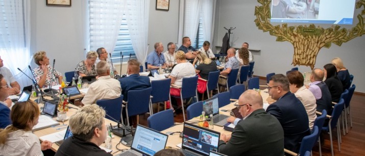 Transmisja XIX-tej Sesji Rady Miejskiej w Myślenicach. Gmina Myślenice